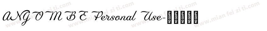 ANGOMBE Personal Use字体转换